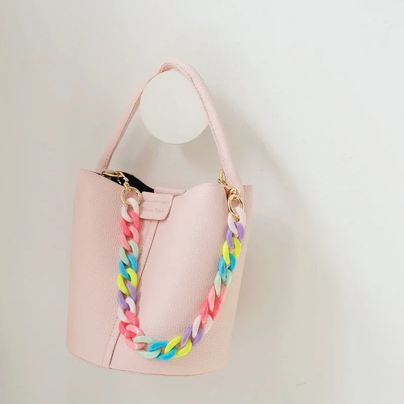 

New Fashion Woman Bag Accessory Detachable Part Chain Female Candy Resin Cute Strap Women Acrylic Shoulder Phone Handle Chains