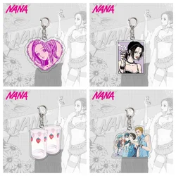 Anime NANA Manga Osaki Keychain Ai Yazawa Osaki Serizawa Reira Figure Key Chain Ring Jewelry Fans Gifts 6cm