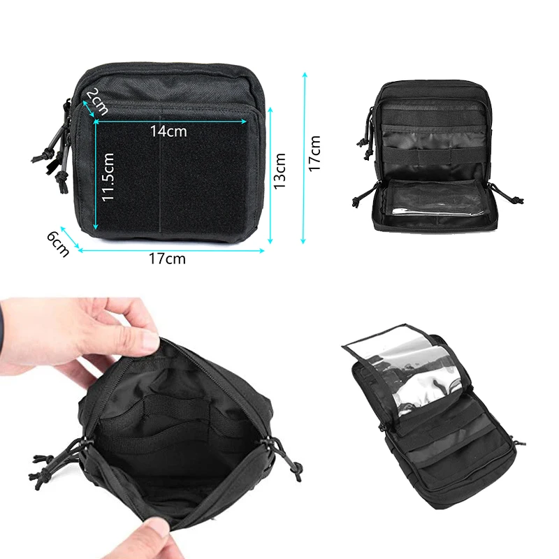 Chiến Thuật Quân Đội Gear Tiện Ích Bản Đồ Admin Túi Ngoài Trời Công Cụ EDC Molle Túi Dụng Bộ Hoạt Săn Bắn Phụ Kiện