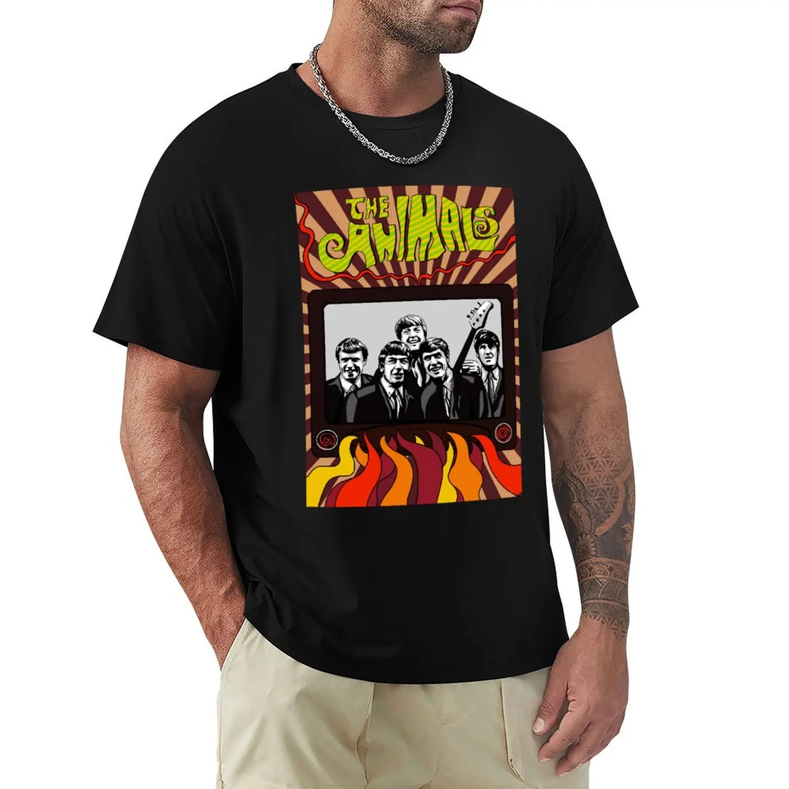 

The Animals band, Eric Burdon Classic T-Shirt Big Size Daily Wear T-Shirt
