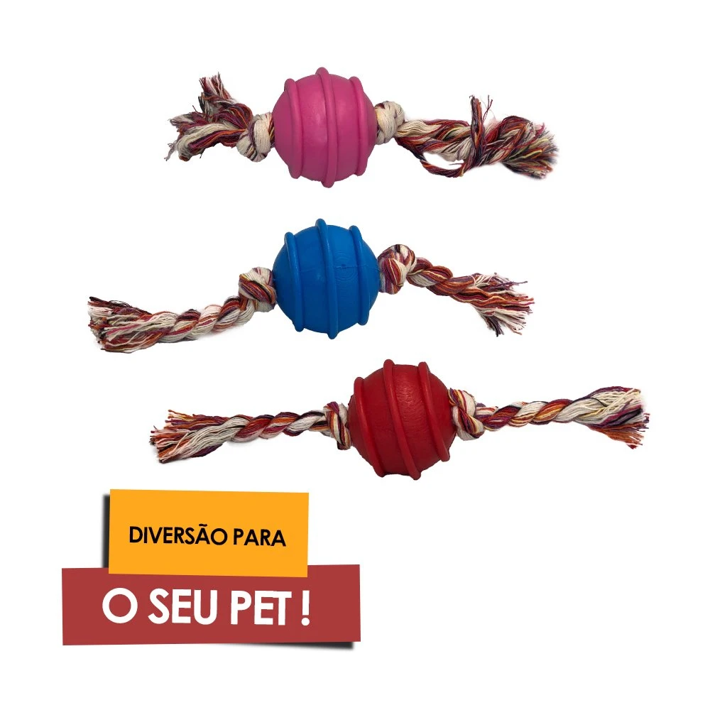 50mm-Assorted 2 Nodes Rope Ball for Dogs