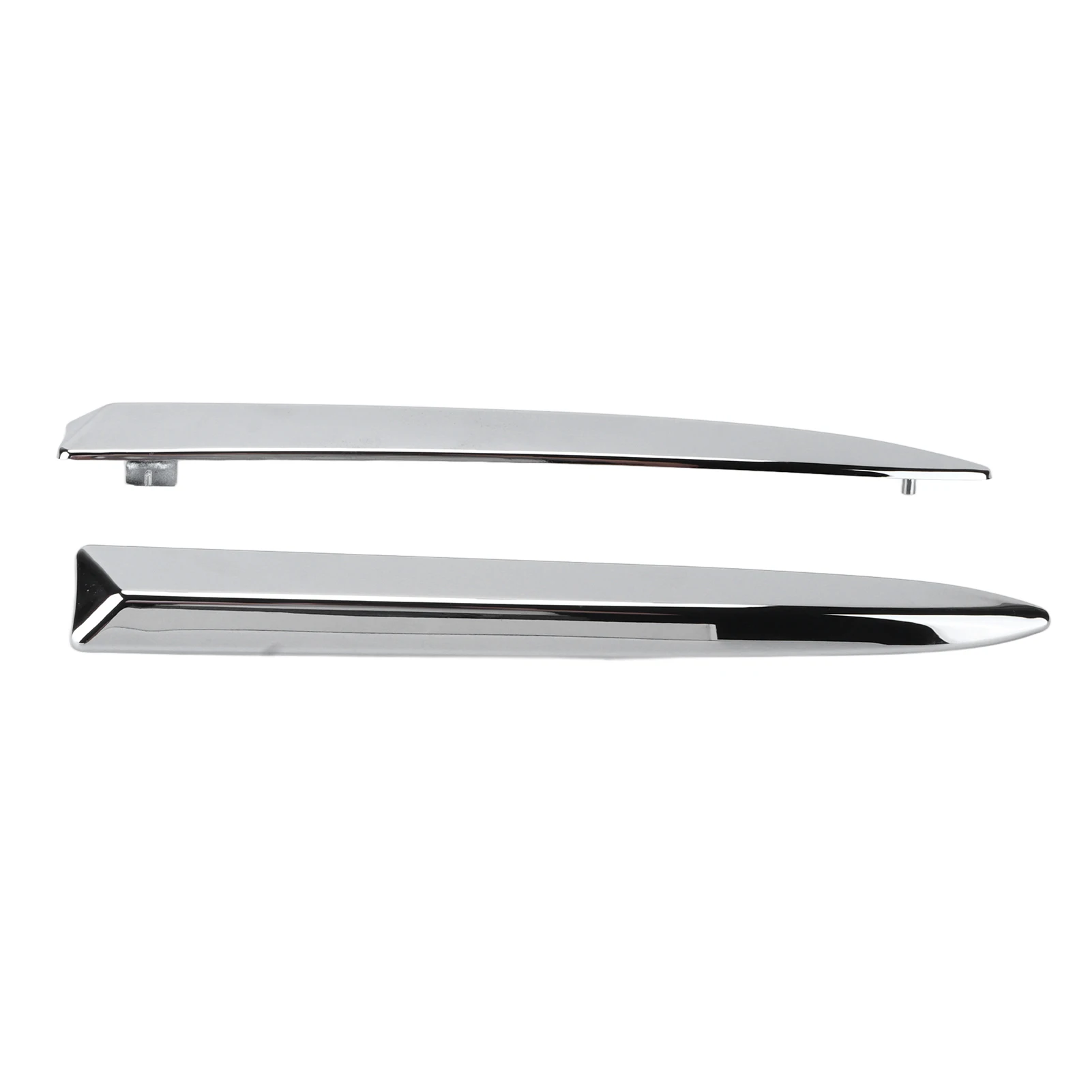 Bumper Upper Molding Trim 735455041 Car Front Bumper Upper Molding Chrome Trim 735455041 Replacement for  500 2007‑2015
