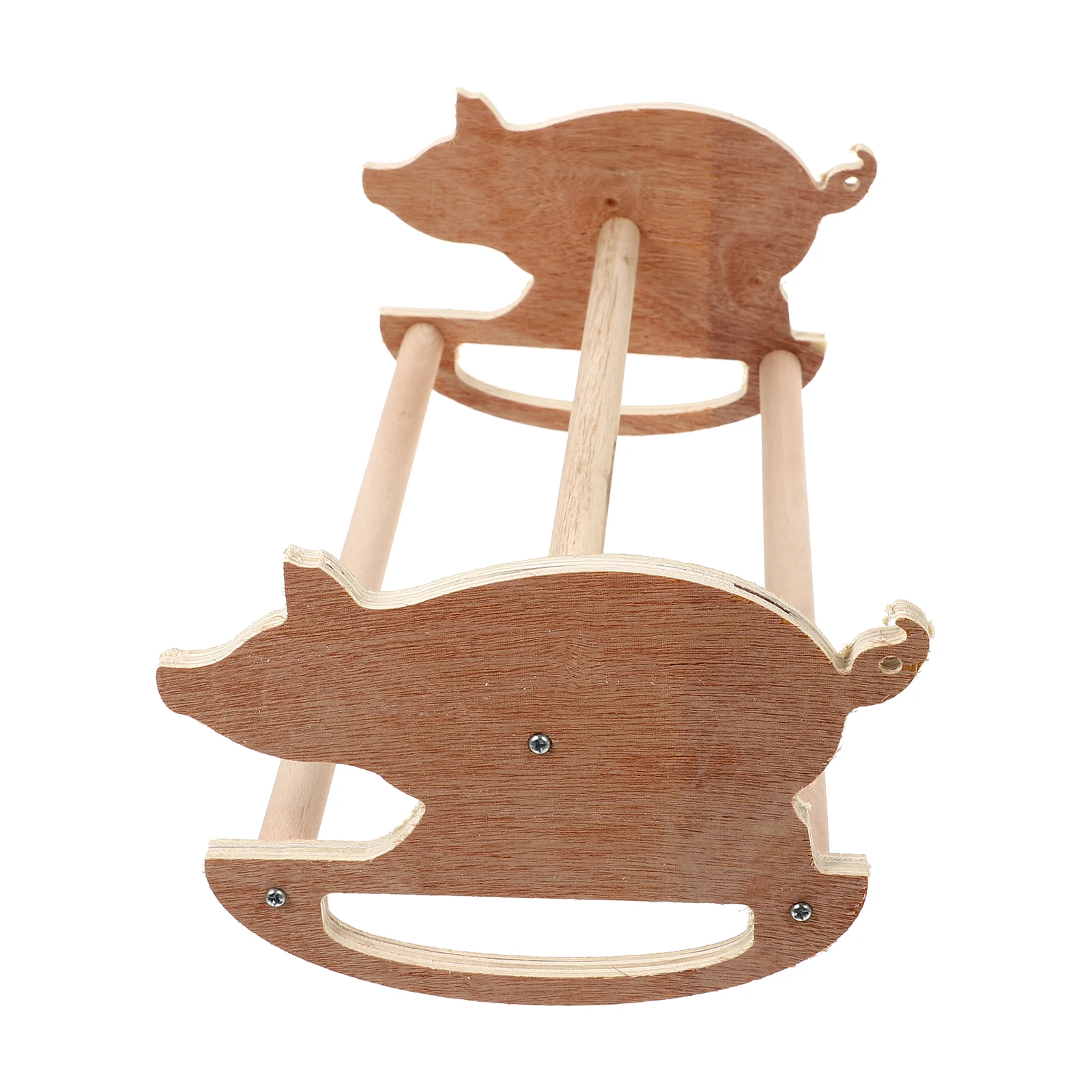 

1pc Sturdy Wooden Stand Rooster Balancing Plaything Hen Farm Standing Frame Durable Pet Hen Balance Rack Parrot
