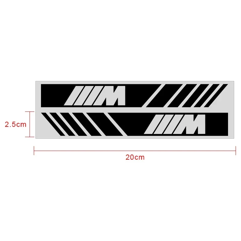 New Car Rearview Mirror Stickers Side Stripe DIY Decal Car Styling For BMW M Performance E36 E39 E46 E60 E90 F30 F10 G20 G30 E30