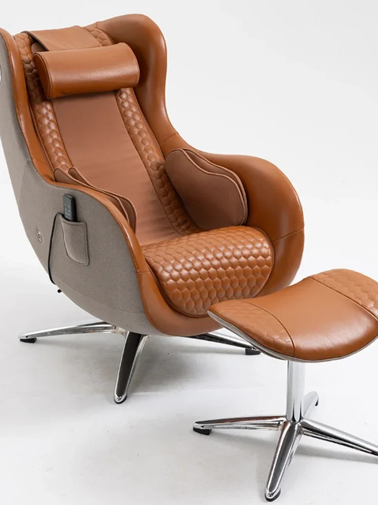 Mini Rotating Genuine Leather Massage Chair  Manipulator Recliner Massage Sofa Special For Lady