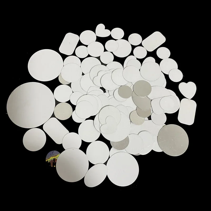 50pcs/lot Blank Sublimation Round Metal Plates DIY Printing Sublimation Aluminum Discs Transfer Single Side Print