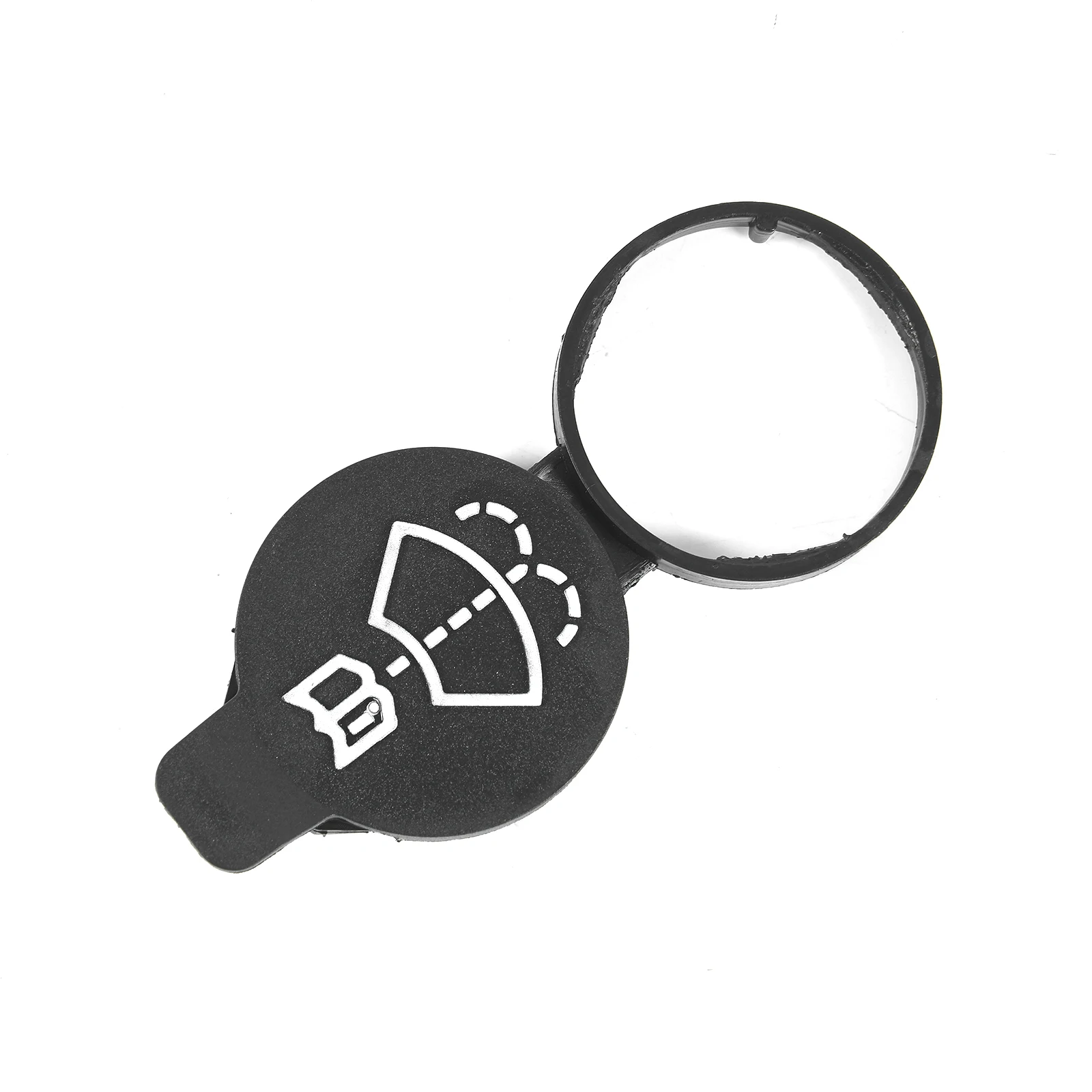 1 قطعة ممسحة زجاج أمامي غسالة خزان السوائل غطاء تغليف الزجاجة 13227300 12767700 لشروليه جنرال موتورز بويك البلاستيك الأسود 11.8x5 سنتيمتر #4