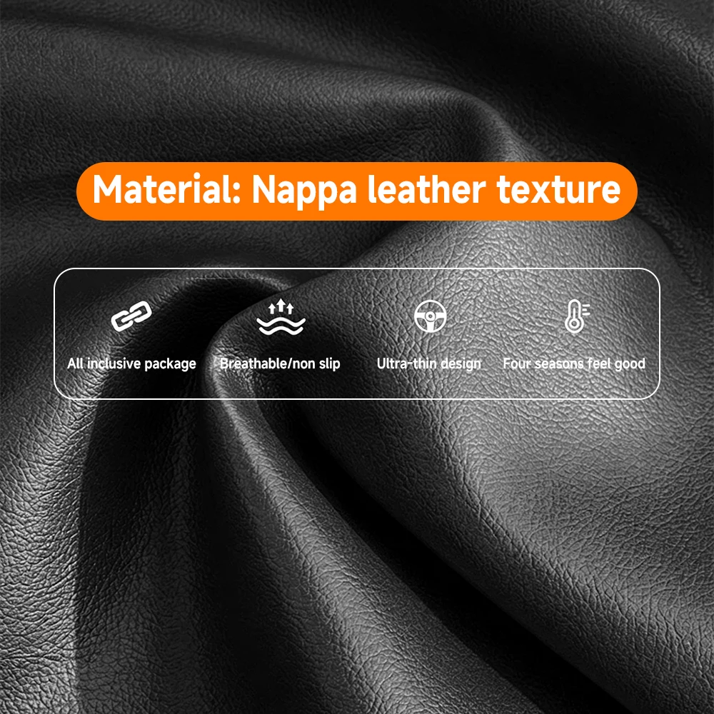 For Audi A1 8X A3 8L 8V 8P 8Y S3 A4 B6 B7 B8 B9 S4 A5 A6 C5 C6 C7 C8 TT 8N 8J Q3 Q5 8R  Q7 Car Steering Wheel Cover Accessories view 5