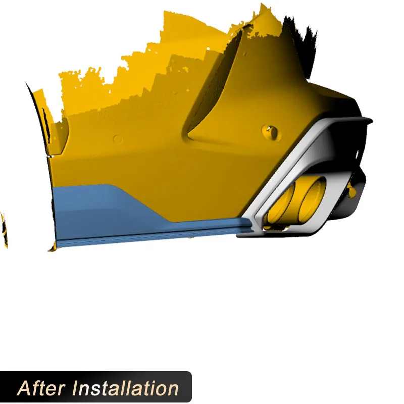 

Задний диффузор-спойлер для BMW X5M F95 LCI 2023-2024, гоночный задний обвес, защита, комплект кузовных деталей, препрег, сухой карбон