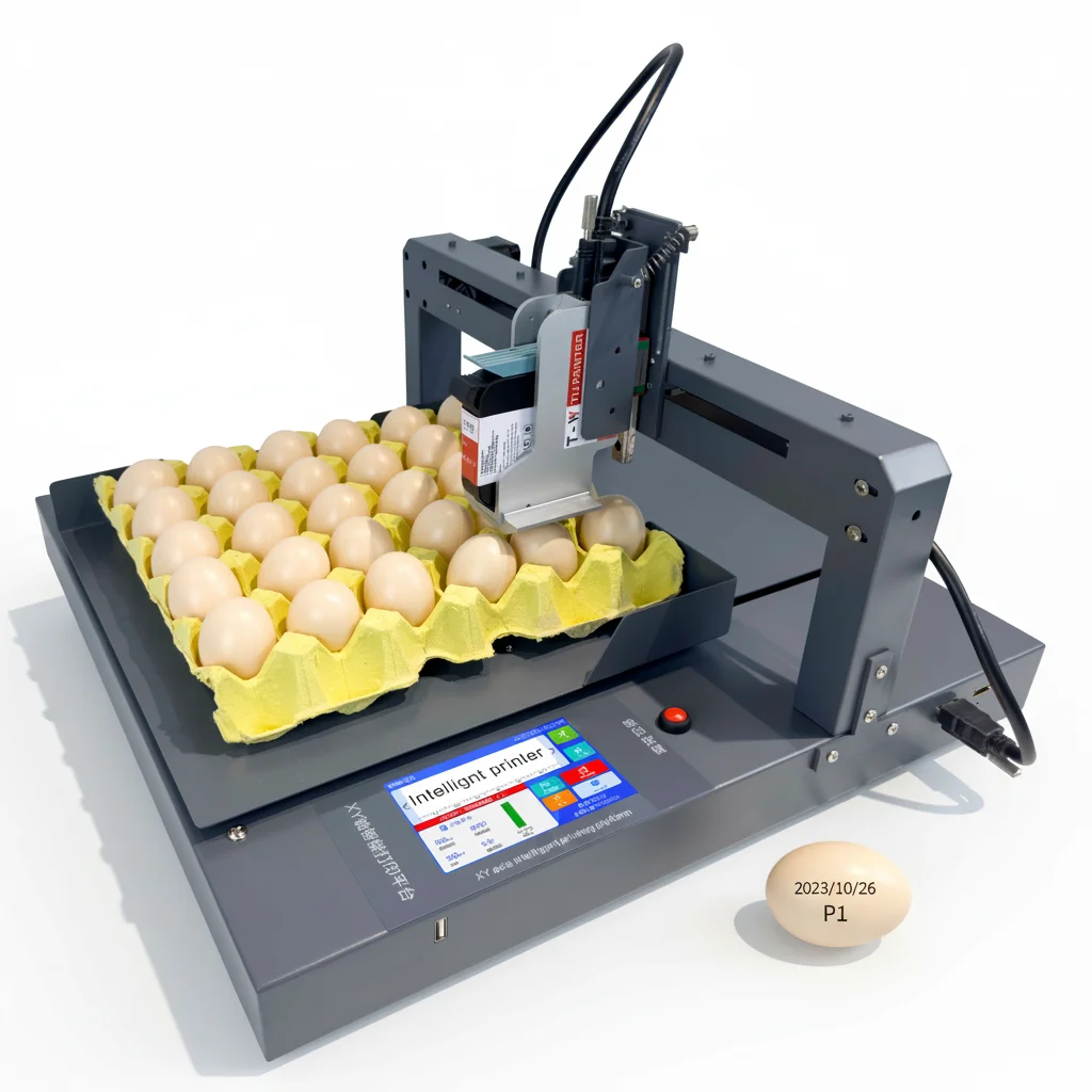India Egg Date Printer High Speed Automatic Egg Batch Coding Machine