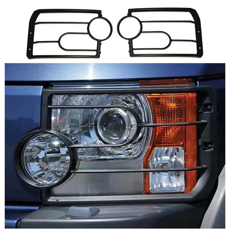 Best-Selling For Land Rover LR3 Discovery 3 2005-2009 Front Light Guard Set VUB501200 New Headlight Protection Frame