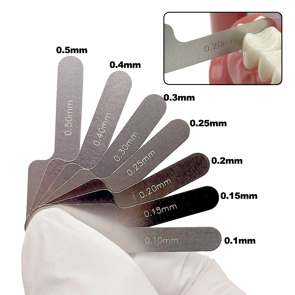 

Orthodontic Dental IPR System Interproximal Measuring Ruler Stainless Steel Reciprocating Dentist Tool