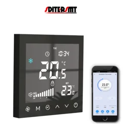 SDITERSMT Air System Fan Coil Thermostat for Manages Hot Cold and Filter By WIFI RS485&MODUBS Remote Control