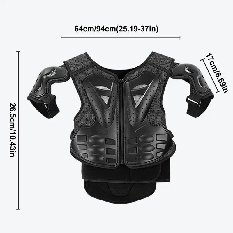 Kids Riding Gear Versatile Motorcycle Protective Gear Kids Chest Protector Stylish Motocross Riding Protector Riding Guards Set