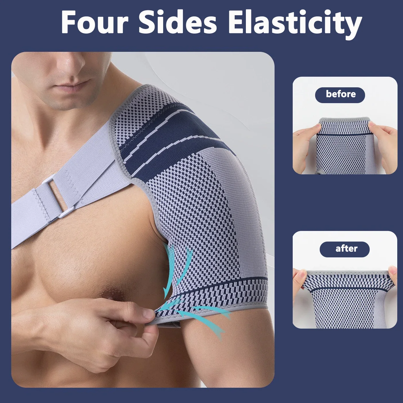 

Stability Shoulder Brace Compression Left&Right,Rotator Cuff Support Women Shoulder Stabilizer Brace for Rotator Cuff Support