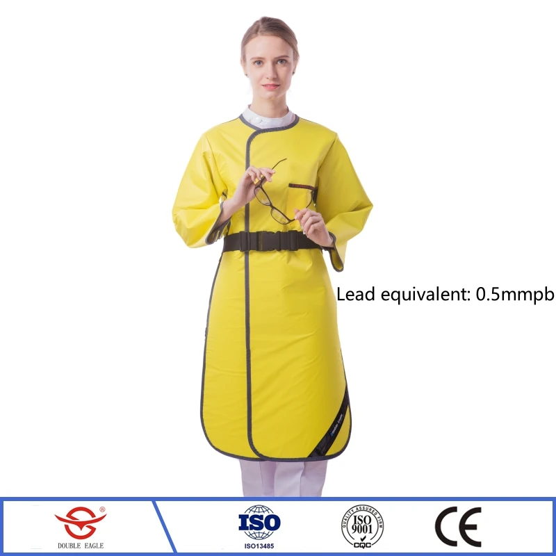 X-ray gamma ray radiation protective long sleeved lead overcoat medical exposure protection 0.5mmpb one-piece lead clothes