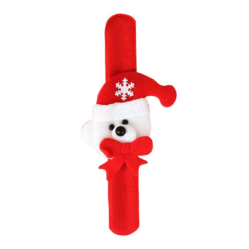 

Party Ring Slap Bracelet Christmas Wristbands for Kids Snap Bracelets Utenciles