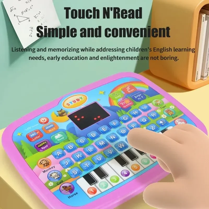 Montessori Educational Learning Machine Toys Electronic Study Game for Children Girls Boys Gift Birthday Presents Kids Tablet