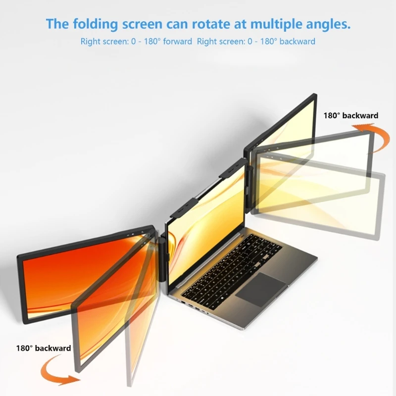 Layar Komputer Portabel 14 Kaki dengan Layar Ganda, Refresh Rate 60Hz, Perjanjian Outlet Play