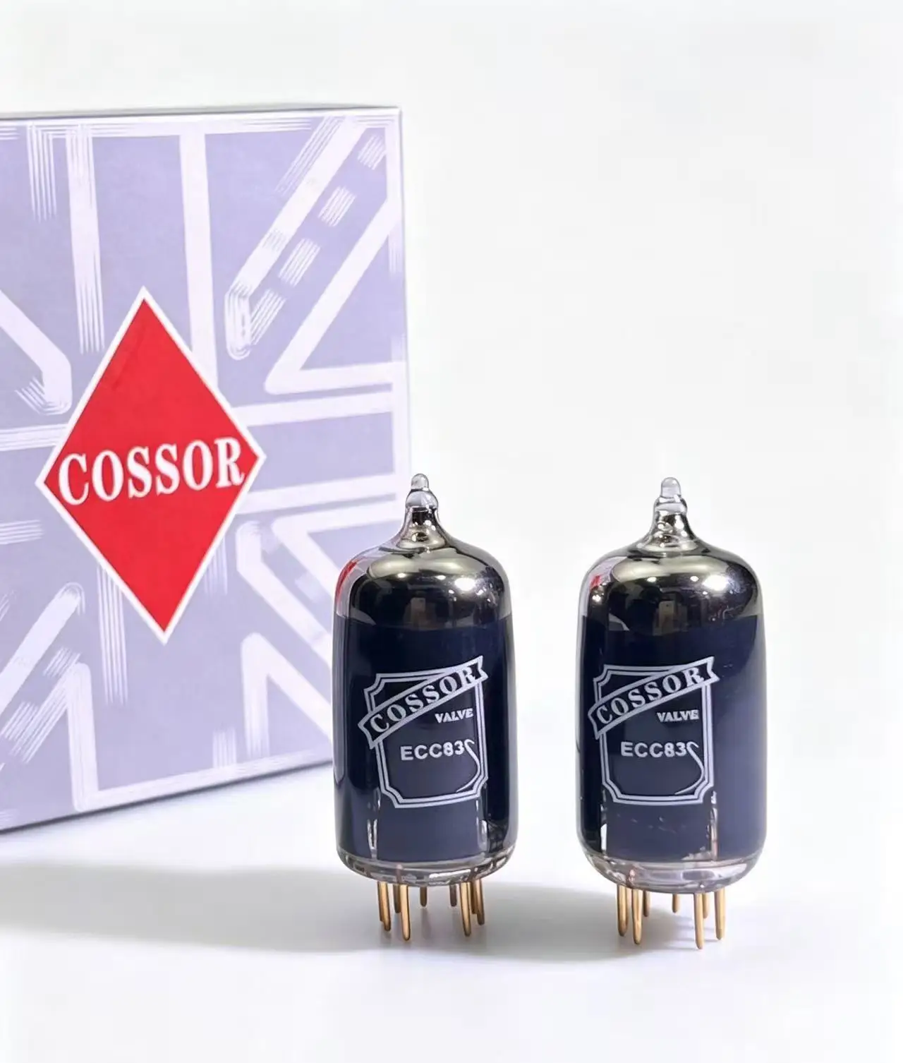 COSSOR ECC83 12AX7 Vacuum Tube - High Gain Dual Triode, Warm Smooth Sound for Guitar Amp & Hi-Fi Preamplifier Upgrade