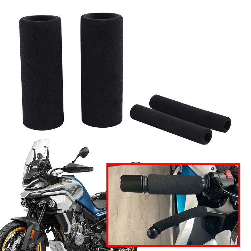 

2PCS Motorcycle Accessories Anti Vibration Handle Bar Foam Comfort Slip Over Grips Fit For CFMOTO 450MT 650MT 700MT 800MT 800NK