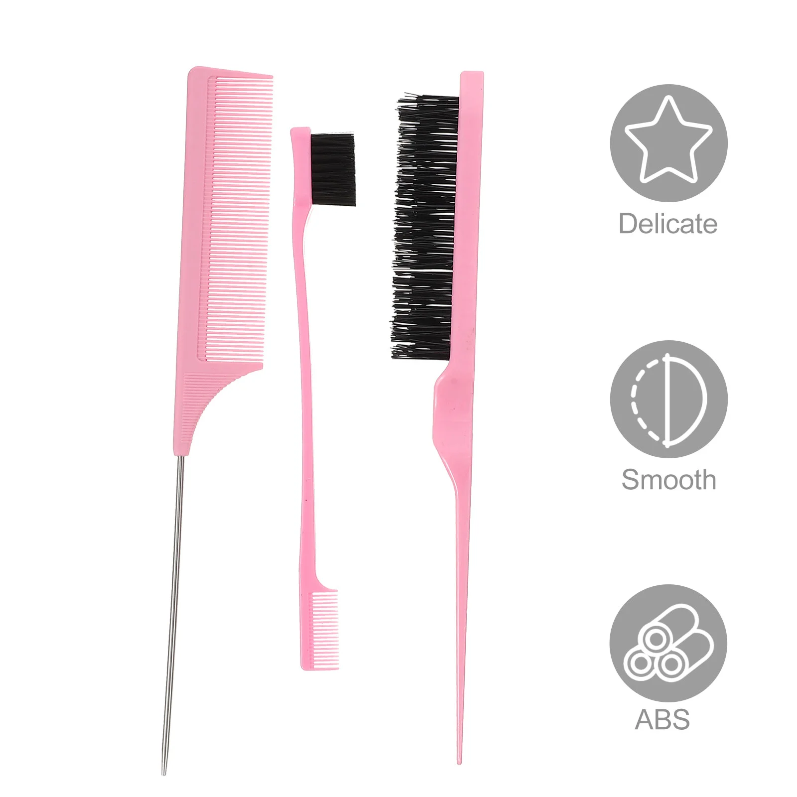 

Hair Comb for Brush Set Tail Combs Styling Cutting Professional Travel Three Row