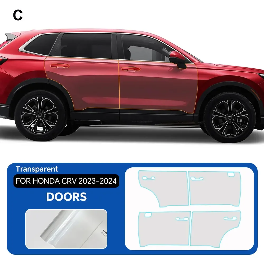 

Защитная пленка PPF из ТПУ для Honda CR-V 2023-2024, самовосстанавливающаяся, устойчивая к царапинам, невидимая, предварительно вырезанная ﻿ Набор
