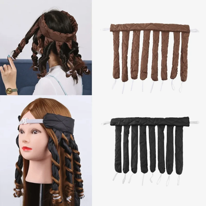 

Octopus Shaped Heatless Headband Hair Curler - DIY Overnight No Heat Curling Rod for Effortless Curls Salon hair styling tools