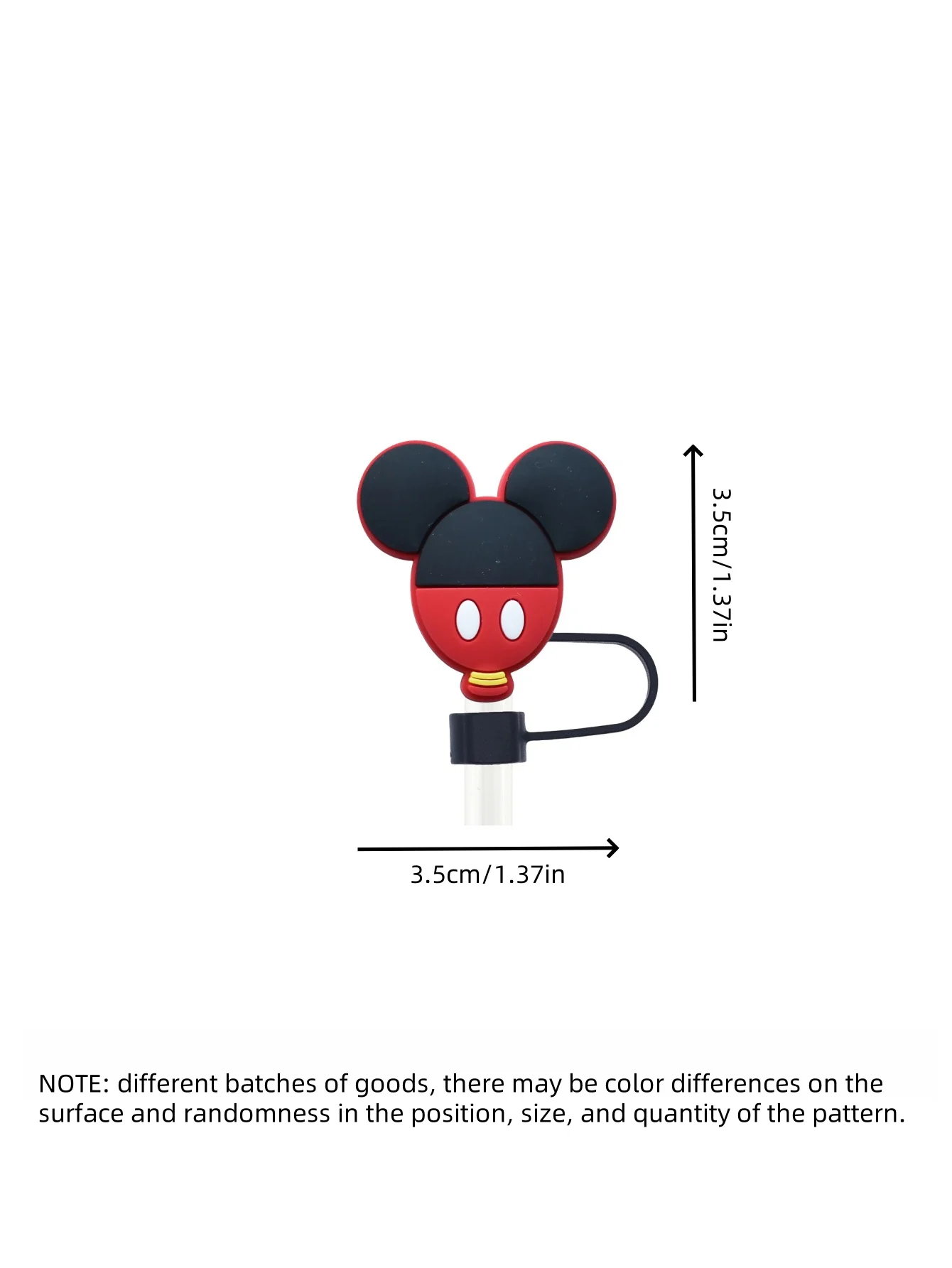 5/10 قطعة/المجموعة ديزني ميكي ماوس لطيف موضة القش تلميح اكسسوارات العالمي الغبار التوصيل غطاء من القش الزخرفية هدية حفلة #2