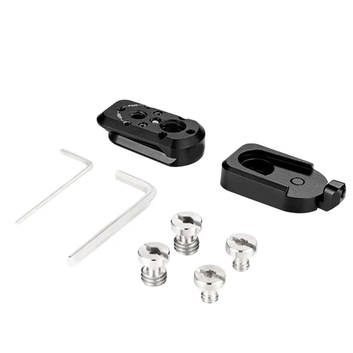 【DT56】Quick Release Plate Kit Q Lock Quick Install Kit 1/4 Screw Locating Pins for Monitor Light A