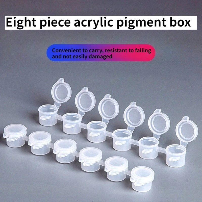1/3/6/12pcs3ML8 integrated acrylic pigment empty box watercolor filling plastic empty box digital oil painting pigment box
