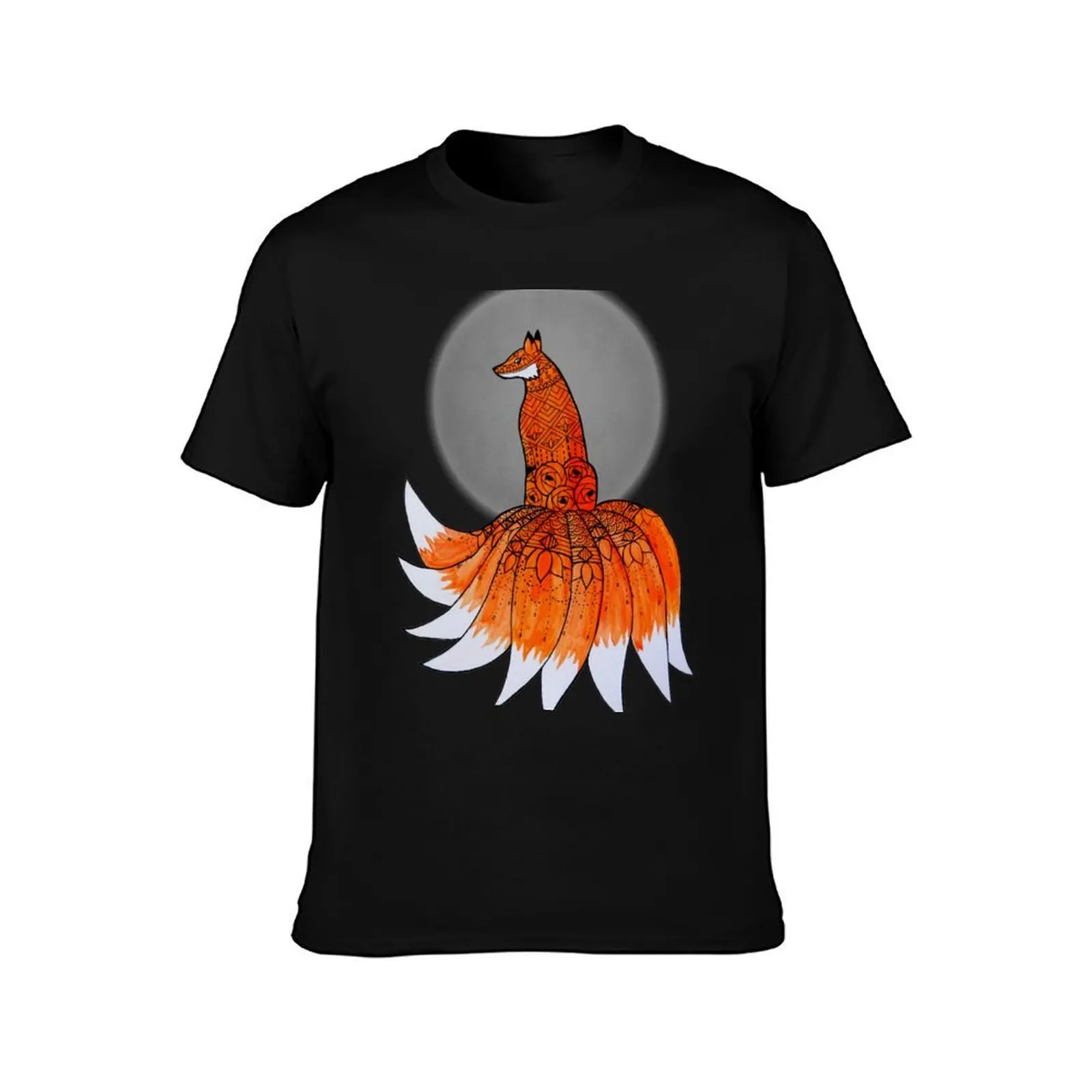 The Nine-tailed Fox Known as A Kitsune T-Shirt Casual Everyday Wear T-Shirt