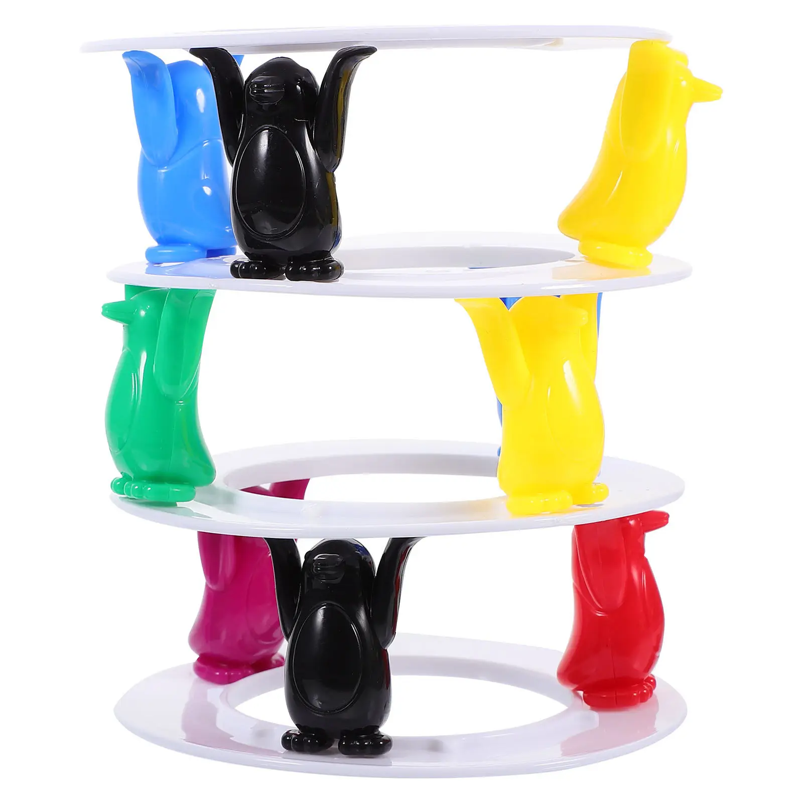 

Набор из 1 предмета: развивающая игра-балансир в форме пингвина для раннего обучения, развития распознавания цветов и форм, координации рук и глаз