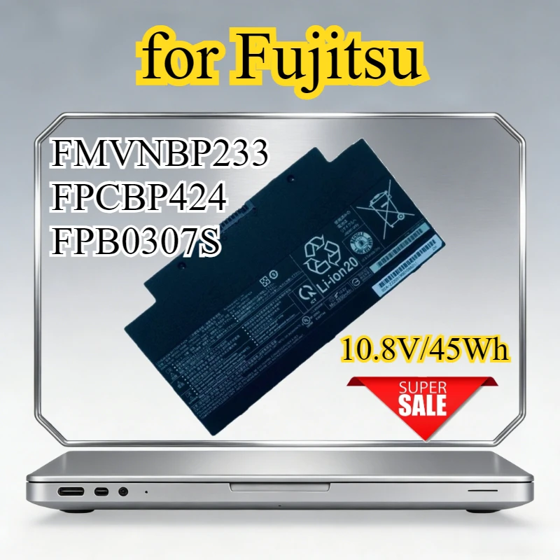 

Аккумулятор для ноутбуков Fujitsu LifeBook U536 AH77/S/M A556/G A3510 CP700538-01 CP693003-03 CP753347-01 (модели FMVNBP233, FPCBP424, FPB0307S)