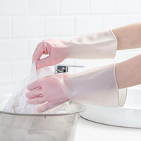 1Pair Silicone Cleaning Gloves Dishwashing Cleaning Gloves Scrubber Dish Washing Sponge Rubber Gloves Cleaning Tools