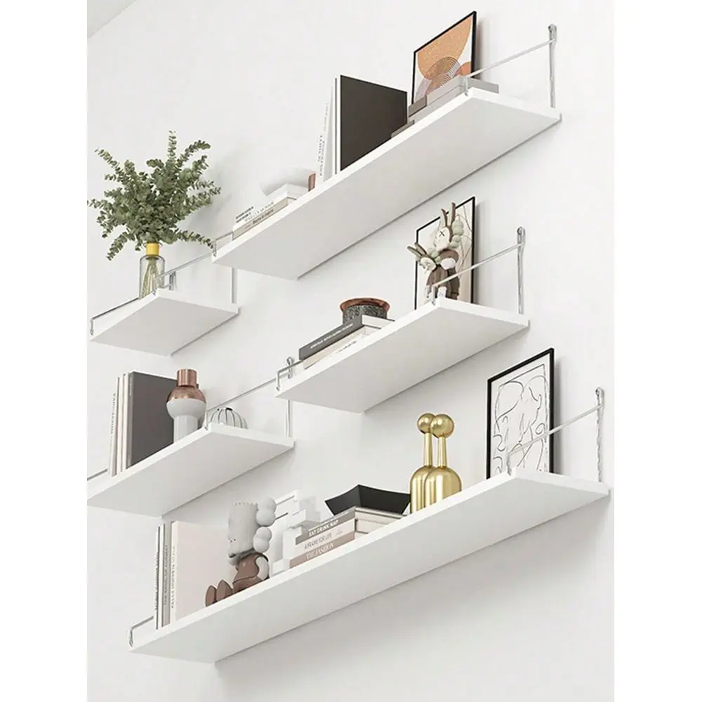 1pc Room, Bedroom, Living Room, Study, Dorm, Bedroom, Kitchen, Living Room Shelf, Wallmount Floating Shelf, No Drill Wall Shelf, Wall Decor, Bedroom Wood Shelf, Kitchen Wall Shelf, Office Bookshelf, Wall Mounted Shelf