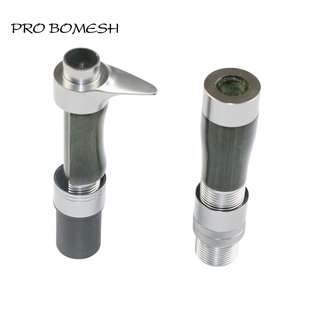Pro Bomesh 1pcs 36g 38g Wood Reel Seat Short Long Metal Hood Spinning Reel Seat Casting Reel Seat DIY Rod Building Accessory