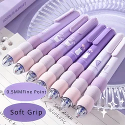 4 Stück Set Soft Cloud Grip lösch bar Press Gel Stift St Spitze schnell trocknender Kugelschreiber Student 0,5mm schwarze Tinte Büro zubehör