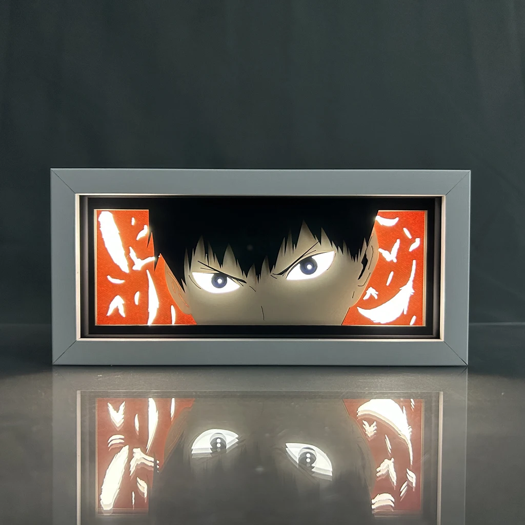 Boîte à lumière LED personnalisée en papier découpé avec cadre en bois MDF, lampe d'illusion 3D pour chambre à coucher et décoration de la maison, vente en gros