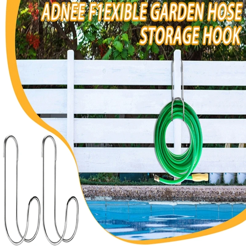 

Space Saving Brackets Flexible Water Hose Hanger for Indoor Outdoor Home Garden