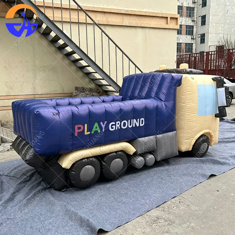 Giant Inflatable Advertising Simulation Tank Car Model Outdoor Command Vehicle Blow up Decoy False Target for Special Use