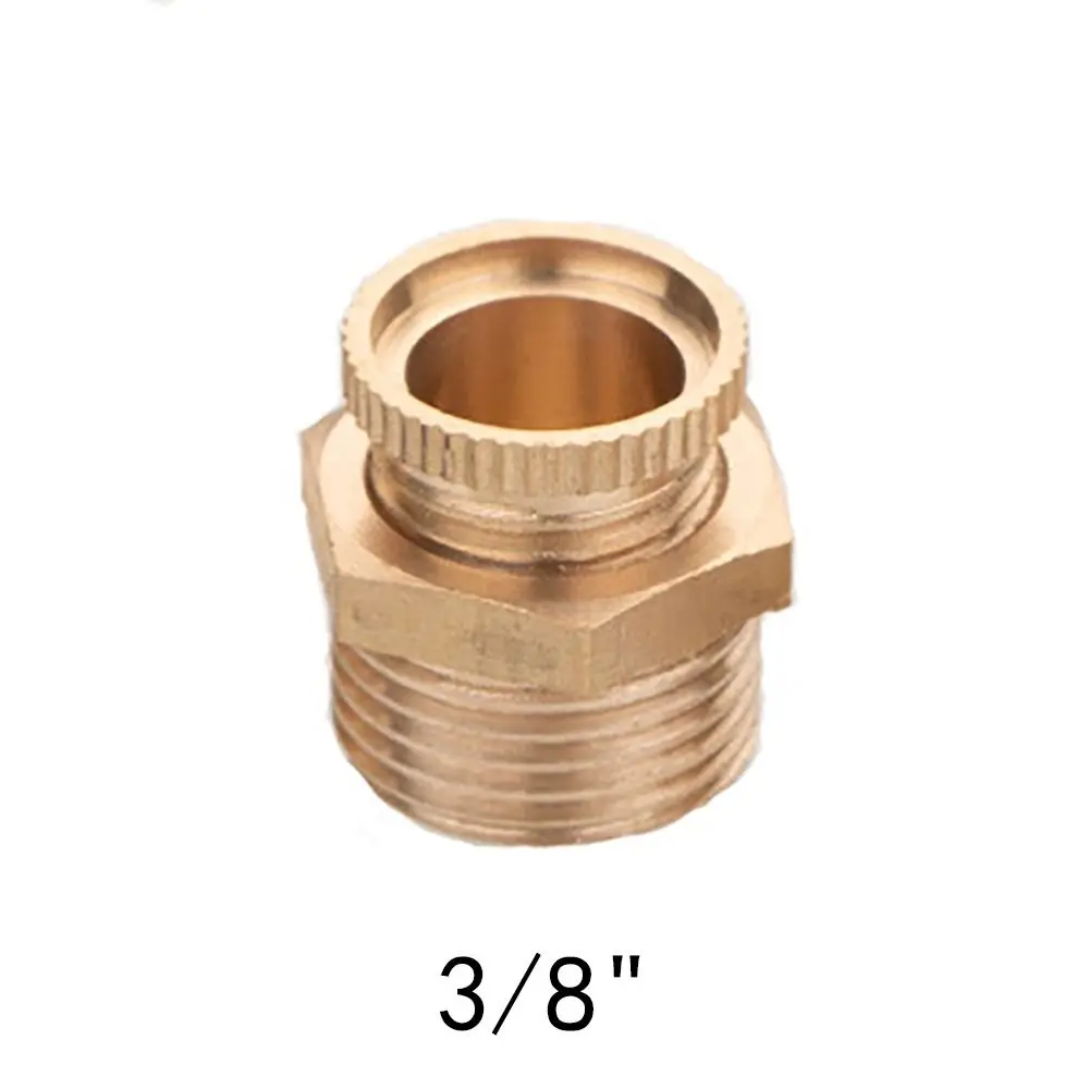 New Brass Air Compressor Drain Valve Hand-Turn Male Thread Brass Drain Cock Bleeder Valve