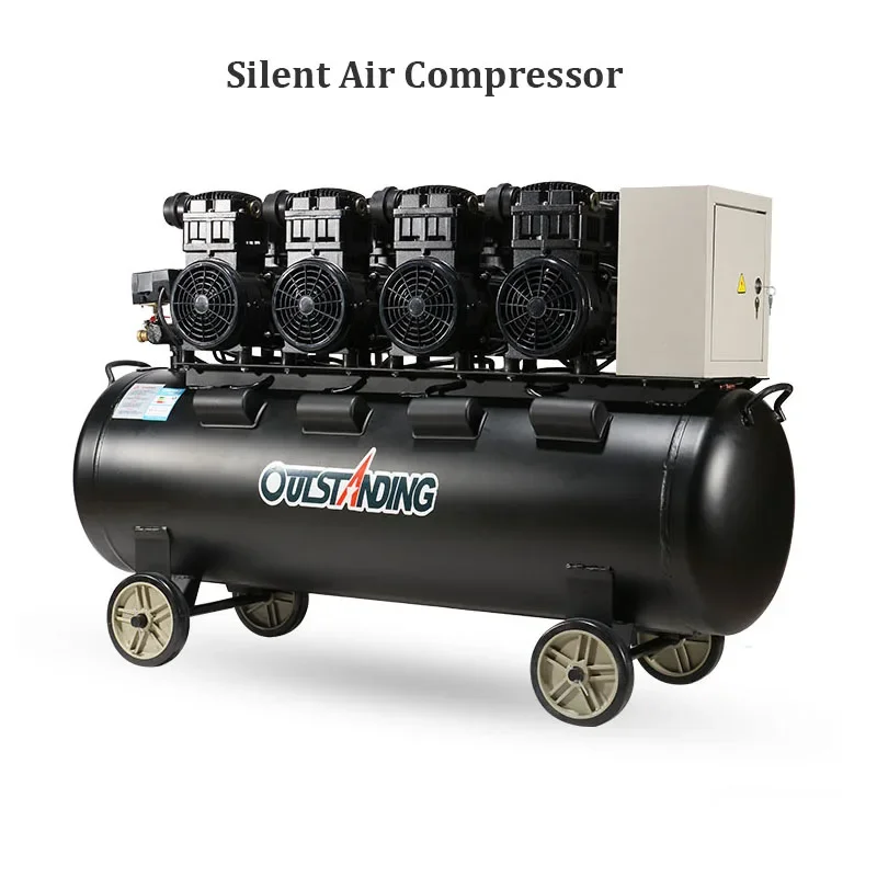 160 L Industrial Grade Oil-free Air Compressor Large Silent Air Pump Air Compressor for Woodworking Painting