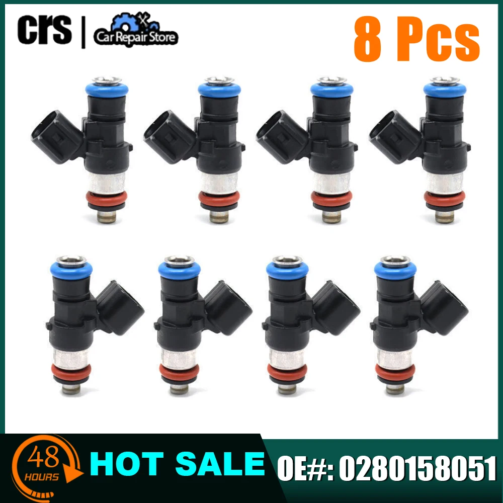 

8 шт. топливные форсунки 0280158051 12576341 1257641 Для двигателя Camaro SS Corvette Z06 Pontiac G8 GXP Cadillac CTS LS3 LS7
