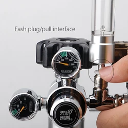 2023 Aquarium CO2 Regulator Magnetic Solenoid Kit DIY CO2 Reaction Control System Aquarium Check Valve Bubble Counter acuario