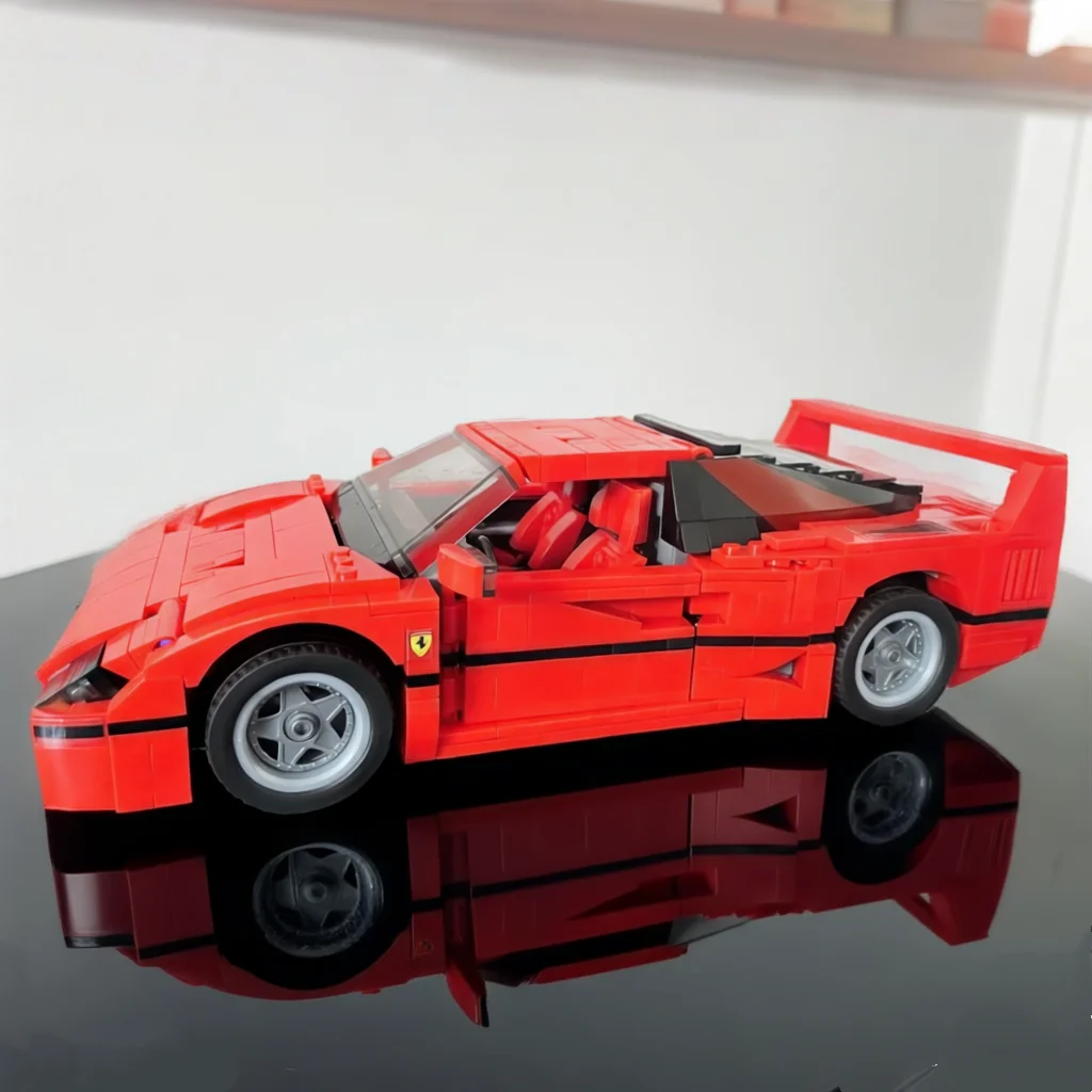 Klassieke raceauto 10248 F40 compatibele MOC-49743 sportwagen 1192 onderdelen bouwblok speelgoedmodel DIY kindercadeau