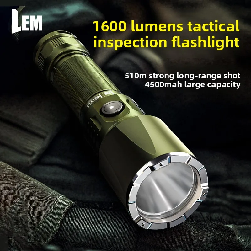 

10000 Lumen Super Bright Tactical Flashlight-USB-C Rechargeable, Long Throw, 60H Runtime, Waterproof for Outdoor & Emergency Use