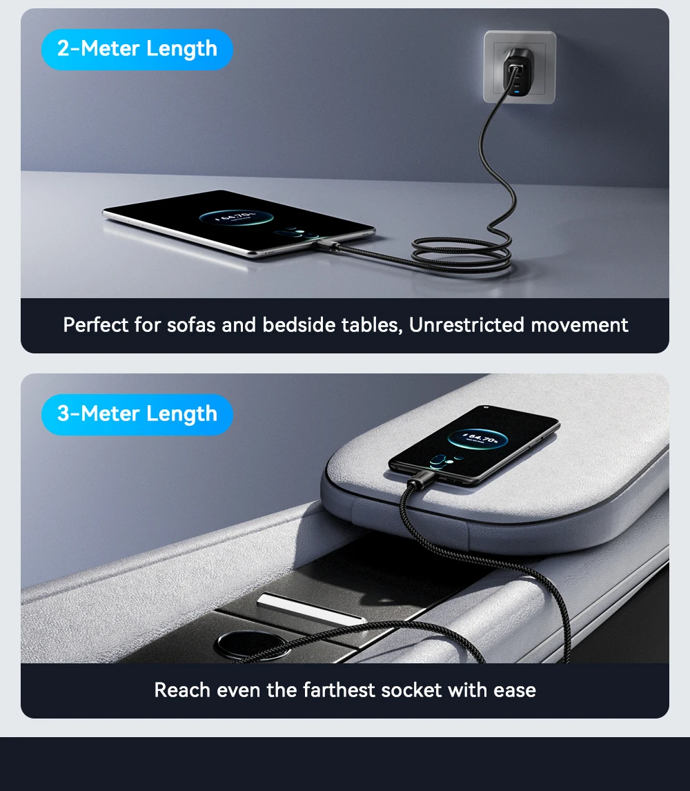 Essager Micro-USB-Kabel 2A Schnelllade-USB-Kabel für Xiaomi Realme Redmi Samsung Huawei Handy USB-Datenladegerät Kabel 3M – Detail 10