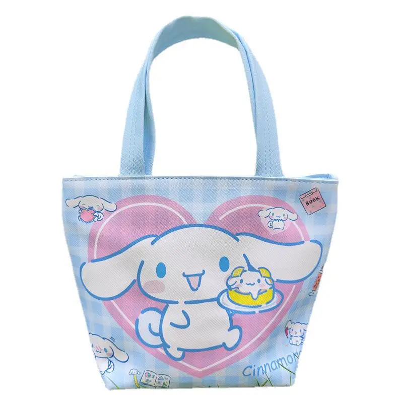 MINISO Disney Sanrio Cartoon Handbag Cute Anime Crossbody Bag Melody Kuromi Cinnamoroll Hello Kitty PU Shoulder Bag Girl Gift