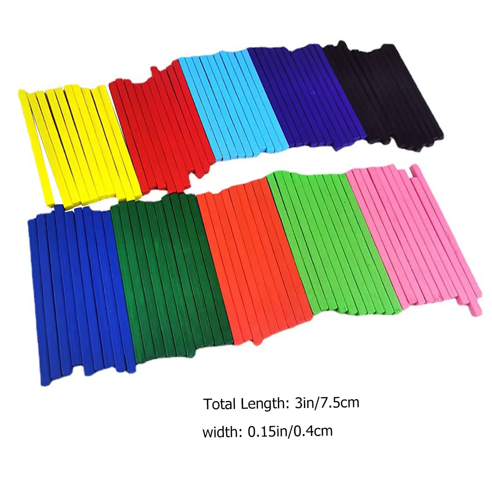 1 ชุดแท่งนับสีสันสดใสสื่อการเรียนรู้คณิตศาสตร์เพื่อการศึกษาสำหรับเด็กปรับปรุงความสามารถด้านการคิดเชิงตรรกะและทักษะการคำนวณ